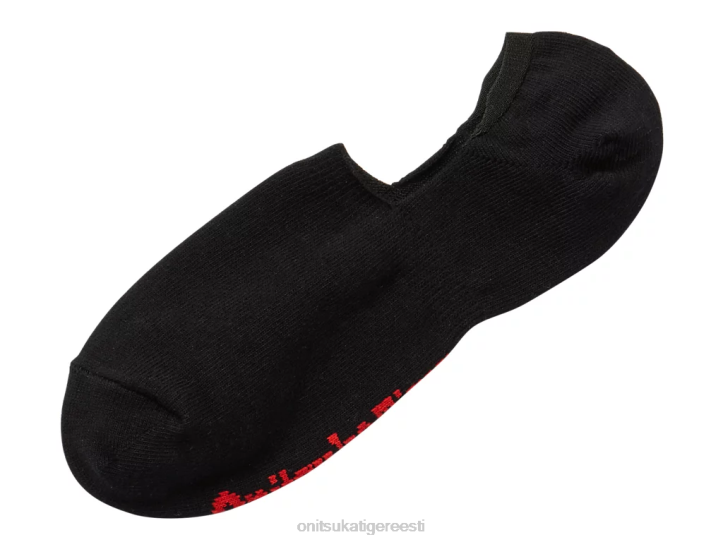 unisex must/punane Onitsuka Tiger nähtamatud sokid tarvikud 4FRB530