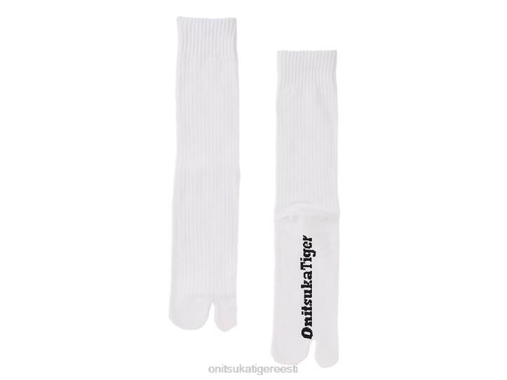 unisex valge Onitsuka Tiger keskmised sokid tarvikud 4FRB503